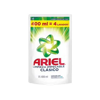 DETERGENTE LIQUIDO DOBLE PODER ARIEL*400ML