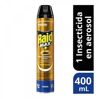 INSECTICIDA AEROSOL CUCARACHA RAID*400ML
