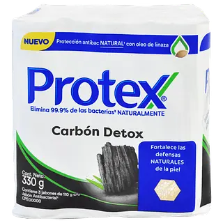 JABON CORPORAL CARBON PROTEX*110G*3U