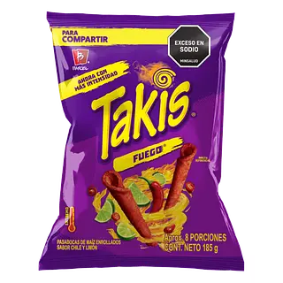SNACK TAKIS BIMBO FUEGO * 185G