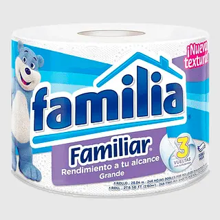 PAPEL HIGIENICO DOBLEHOJA FAMILIA*1U