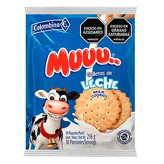 GALLETA LECHE COLOMBINA *18U