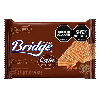 GALLETA COFFEE WAFER BRIDGE*87GR