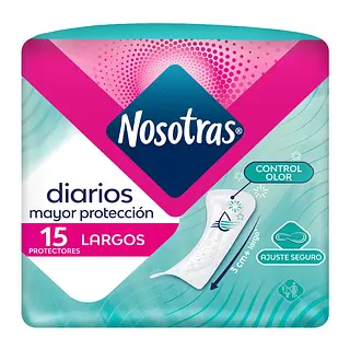 PROTECTOR DIARIO LARGOS NOSOTRAS*15U