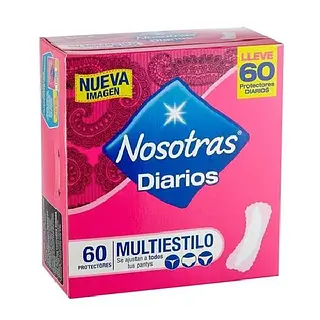 PROTECTOR DIARIO MULTIESTIL NOSOTRAS*60U