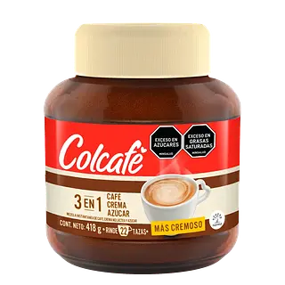 CAFE INSTANTANEO 3EN1 COLCAFE*418G