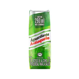 AGUARDIENTE VERDE ANTIOQUEÑO*280ML