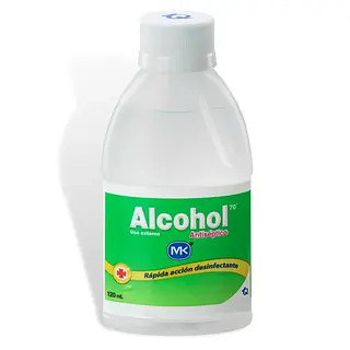 ALCOHOL ANTISEPTICO MK*120ML