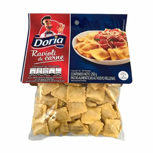 PASTA RAVIOLI CARNE DORIA *250GR