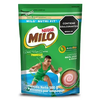 BEBIDA INSTANTANEA 0% AZUCAR MILO*500G