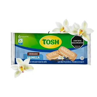 GALLETA VAINILLA SANDWI TOSH*6U