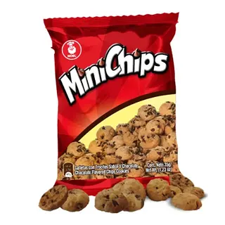 GALLETA MINI CHIPS NOEL*35GR