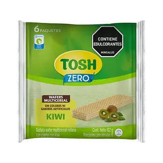 GALLETA KIWI WAFER TOSH *6U