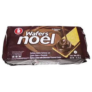 GALLETA CHOCOLATE WAFER NOEL *18UN