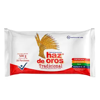 HARINA TRIGO TRADICIONA HAZ DE OROS*500G