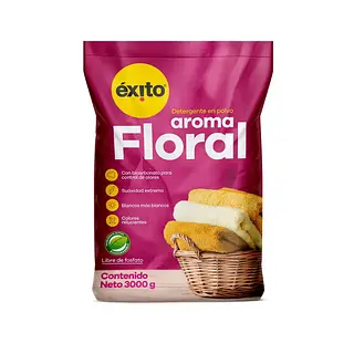 DETERGENTE POLVO FLORAL EXITO * 3000G