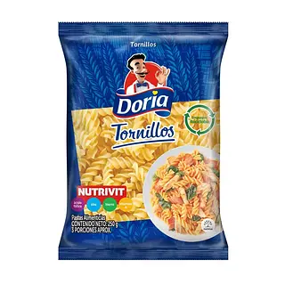 PASTA TORNILLOS DORIA *250 GR