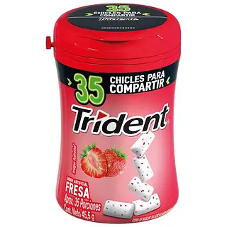 CHICLE FRESA TRIDENT * 35U