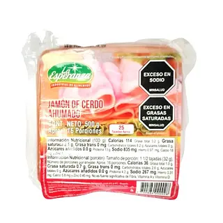 JAMON CERDO/POLLO LA ESPERANZA*500G
