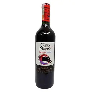 VINO CABERNET MERLOT GATO NEGRO*750ML