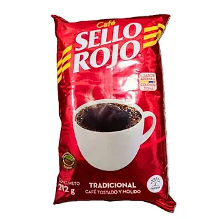 CAFE MOLIDO TRADICIONAL SELLO ROJO* 212G