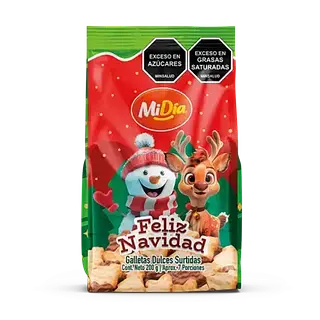 GALLETA NAVIDAD BOLSA MI DIA*200G