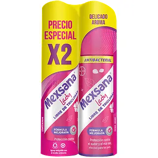 DESODORANTE PIES LADY MEXSANA*260ML*2U