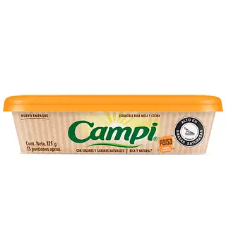 MARGARINA ESPARCIBLE CAMPI PAISA*125GR
