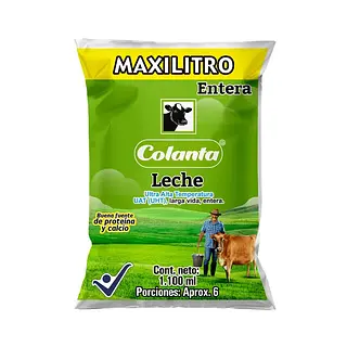 LECHE LIQUIDA ENTERA COLANTA *1.1LT