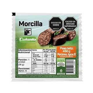 MORCILLA COLANTA *450 GR