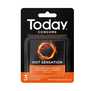 PRESERVATIVO HOT SENSATION TODAY*3U
