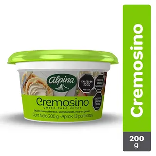 QUESO CREMA CREMOSINO ALPINA *200GR