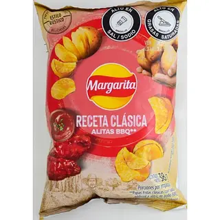 SNACK PAPA CLASICA MARGARITA BBQ*38GR