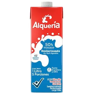 LECHE LIQUIDA DESLACTOSADA ALQUERIA*1L