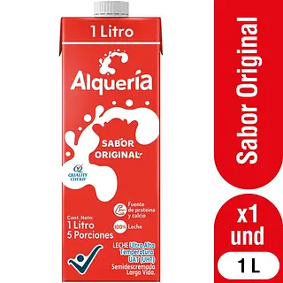 LECHE LIQUIDA ENTERA ALQUERIA*1L
