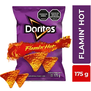 SNACK DORITOS FLAMIN HOT 175 G