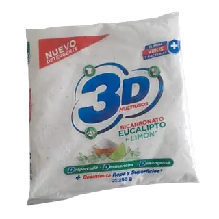 DETERGENTE POLVO EUCALIPTO 3D*250 GR