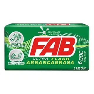 JABON BARRA LIMON FAB *300GR