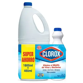 BLANQUEADOR ORIGINAL CLOROX*1.8+460