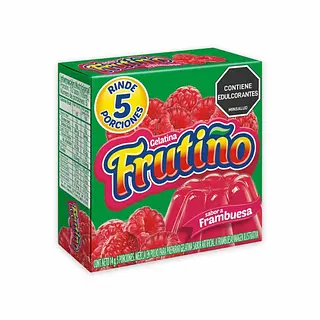 GELATINA FRAMBUESA FRUTINO*14G