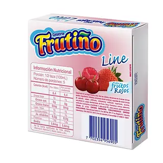GELATINA FRUTOS ROJOS LIGHT FRUTIÑO*11.1GR