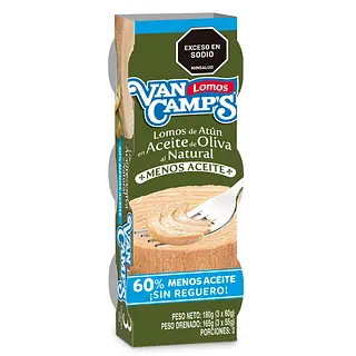 ATUN LOMITO ACEITE OLIVA VANCAMPS*3U*180