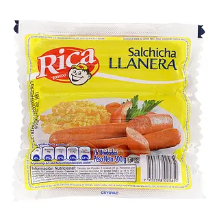 SALCHICHA LLANERA RICA*500G