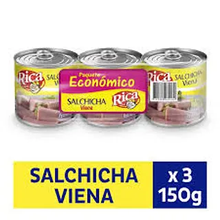 SALCHICHA VIENA RICA *150G*3U