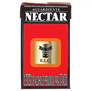 AGUARDIENTE ROJO NECTAR*1 L