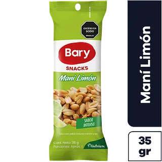 SNACK MANI LIMON BARY*35GR