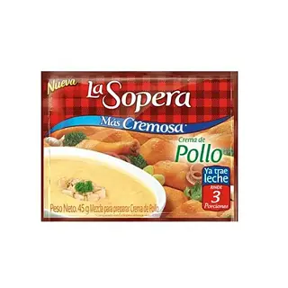 CREMA SOPA POLLO LA SOPERA*3POR