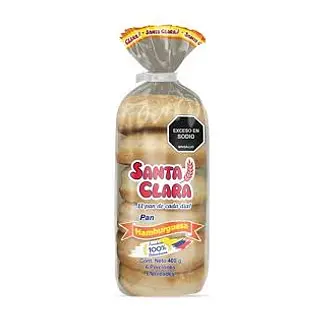 PAN HAMBURGUESA SANTA CLARA*6U