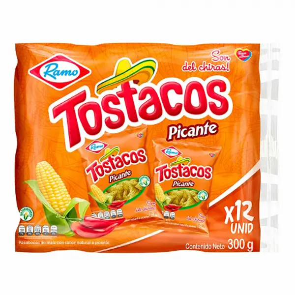 SNACK TOSTACO PICANTE RAMO*12U