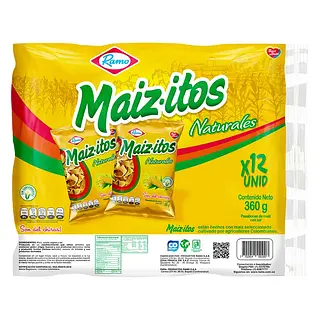 SNACK MAIZITOS NATURALES RAMO *12 U